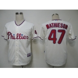 mlb jerseys philadephia phillies #47 mathieson cream (cool base) mlb jerseys philadephia phillies #47 mathieson cream (cool base)