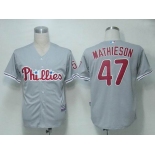 mlb jerseys philadephia phillies #47 mathieson grey(cool base) mlb jerseys philadephia phillies #47 mathieson grey(cool base)
