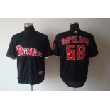 mlb jerseys philadephia phillies #58 papelbon black mlb jerseys philadephia phillies #58 papelbon black