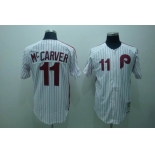 mlb philadelphia phillies #11 mccarver m&n white(red strip) mlb philadelphia phillies #11 mccarver m&n white(red strip)