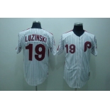 mlb philadelphia phillies #19 luzinski white(red strip) mlb philadelphia phillies #19 luzinski white(red strip)