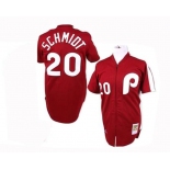 mlb philadelphia phillies #20 mike schmidt m&n red mlb philadelphia phillies #20 mike schmidt m&n red