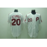 mlb philadelphia phillies #20 schmidt white(red strip) mlb philadelphia phillies #20 schmidt white(red strip)