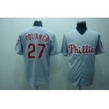 mlb philadelphia phillies #27 polanco grey(cool base) mlb philadelphia phillies #27 polanco grey(cool base)