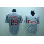 mlb philadelphia phillies #29 Ibanez 2008 world series grey mlb philadelphia phillies #29 Ibanez 2008 world series grey