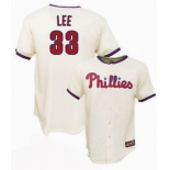 mlb philadelphia phillies #33 cliff lee cream mlb philadelphia phillies #33 cliff lee cream