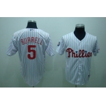 mlb philadelphia phillies #5 burre white(red strip) mlb philadelphia phillies #5 burre white(red strip)