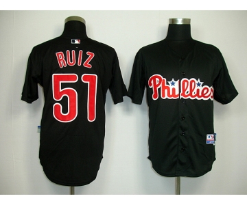 mlb philadelphia phillies #51 ruiz black