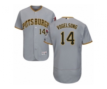 Men's Majestic Pittsburgh Pirates #14 Ryan Vogelsong Grey Flexbase Authentic Collection MLB Jersey
