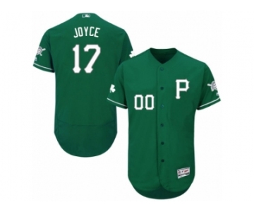 Men's Majestic Pittsburgh Pirates #17 Matt Joyce Green Celtic Flexbase Authentic Collection MLB Jersey