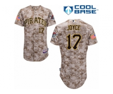Men's Majestic Pittsburgh Pirates #17 Matt Joyce Replica Camo Alternate Cool Base MLB Jersey