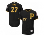 Men's Majestic Pittsburgh Pirates #27 Jung-ho Kang Black Flexbase Authentic Collection MLB Jersey Men's Majestic Pittsburgh Pirates #27 Jung-ho Kang Black Flexbase Authentic Collection MLB Jersey