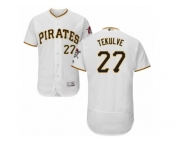 Men's Majestic Pittsburgh Pirates #27 Kent Tekulve White Flexbase Authentic Collection MLB Jersey Men's Majestic Pittsburgh Pirates #27 Kent Tekulve White Flexbase Authentic Collection MLB Jersey