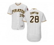 Men's Majestic Pittsburgh Pirates #28 Brandon Cumpton White Flexbase Authentic Collection MLB Jersey Men's Majestic Pittsburgh Pirates #28 Brandon Cumpton White Flexbase Authentic Collection MLB Jersey