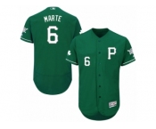 Men's Majestic Pittsburgh Pirates #6 Starling Marte Green Celtic Flexbase Authentic Collection MLB Jersey Men's Majestic Pittsburgh Pirates #6 Starling Marte Green Celtic Flexbase Authentic Collection MLB Jersey