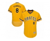 Men's Majestic Pittsburgh Pirates #8 Willie Stargell Gold Flexbase Authentic Collection MLB Jersey Men's Majestic Pittsburgh Pirates #8 Willie Stargell Gold Flexbase Authentic Collection MLB Jersey