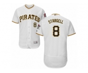 Men's Majestic Pittsburgh Pirates #8 Willie Stargell White Flexbase Authentic Collection MLB Jersey Men's Majestic Pittsburgh Pirates #8 Willie Stargell White Flexbase Authentic Collection MLB Jersey