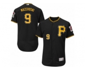 Men's Majestic Pittsburgh Pirates #9 Bill Mazeroski Black Flexbase Authentic Collection MLB Jersey Men's Majestic Pittsburgh Pirates #9 Bill Mazeroski Black Flexbase Authentic Collection MLB Jersey