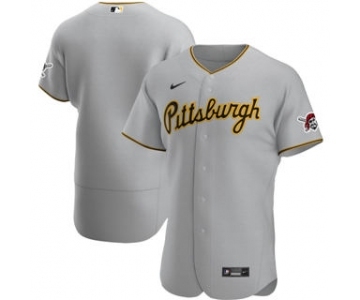 Men's Nike Pittsburgh Pirates 2020 Gray Road Authentic Team Baseball Jersey