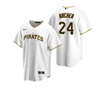 Men's Nike Pittsburgh Pirates #24 Chris Archer White Home Stitched Baseball Jersey