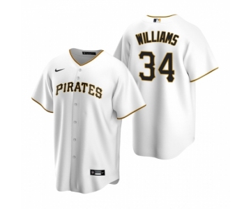 Men's Nike Pittsburgh Pirates #34 Trevor Williams White Home Stitched Baseball Jersey
