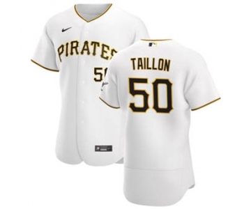 Men's Nike Pittsburgh Pirates #50 Jameson Taillon White Home 2020 Authentic Player Baseball Jersey