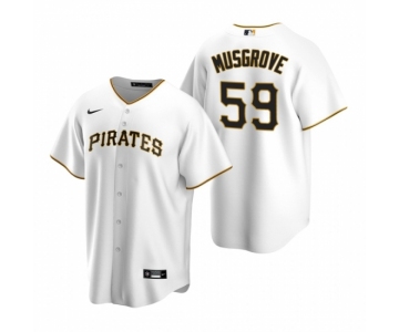 Men's Nike Pittsburgh Pirates #59 Joe Musgrove White Home Stitched Baseball Jersey