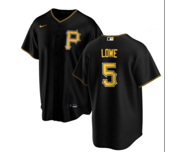 Mens Pittsburgh Pirates #5 Brandon Lowe Nike Black Alternate Limited Jersey