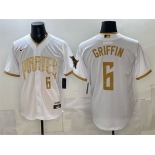 Men's Pittsburgh Pirates #6 Konnor Griffin White 2026 City Connect Stadium Stitched Baseball Jersey Men's Pittsburgh Pirates #6 Konnor Griffin White 2026 City Connect Stadium Stitched Baseball Jersey