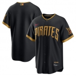 Men's Pittsburgh Pirates Blank Black 2026 City Connect Stadium Stitched Stitched Baseball Jersey