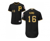 Pittsburgh Pirates #16 Jung-ho Kang Black Flexbase Authentic Collection Stitched MLB Jersey Pittsburgh Pirates #16 Jung-ho Kang Black Flexbase Authentic Collection Stitched MLB Jersey