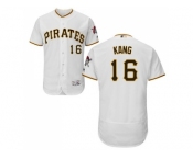 Pittsburgh Pirates #16 Jung-ho Kang White Flexbase Authentic Collection Stitched MLB Jersey Pittsburgh Pirates #16 Jung-ho Kang White Flexbase Authentic Collection Stitched MLB Jersey