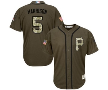 mlb jerseys pittsburgh pirates #5 josh harrison green salute to service