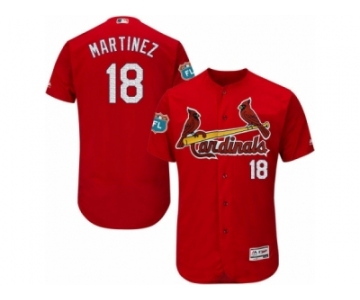Men's Majestic St. Louis Cardinals #18 Carlos Martinez Red Flexbase Authentic Collection MLB Jersey