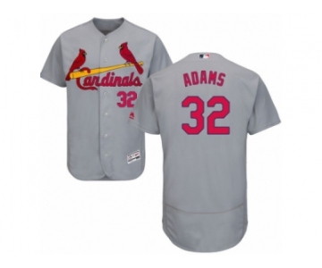 Men's Majestic St. Louis Cardinals #32 Matt Adams Grey Flexbase Authentic Collection MLB Jersey