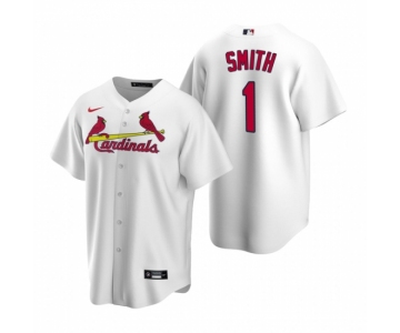 Men's Nike St. Louis Cardinals #1 Ozzie Smith White Home Stitched Baseball Jersey