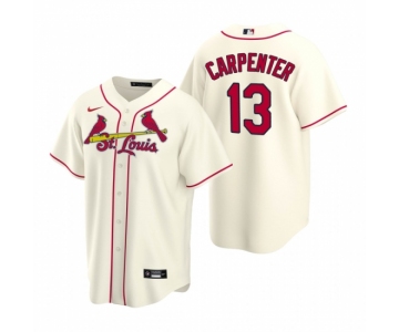 Men's Nike St. Louis Cardinals #13 Matt Carpenter Cream Alternate Stitched Baseball Jersey