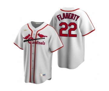 Men's Nike St. Louis Cardinals #22 Jack Flaherty White Cooperstown Collection Home Stitched Baseball Jersey