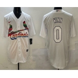 Men's St Louis Cardinals #0 Masyn Winn White Mexico Cool Base Stitched Jersey Men's St Louis Cardinals #0 Masyn Winn White Mexico Cool Base Stitched Jersey