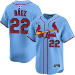 Men's St. Louis Cardinals #22 Joshua Báez Blue Alternate Limited Stitched Baseball Jersey Men's St. Louis Cardinals #22 Joshua Báez Blue Alternate Limited Stitched Baseball Jersey
