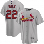 Men's St. Louis Cardinals #22 Joshua Báez Gray Cool Base Stitched Baseball Jersey Men's St. Louis Cardinals #22 Joshua Báez Gray Cool Base Stitched Baseball Jersey
