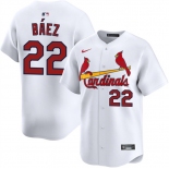 Men's St. Louis Cardinals #22 Joshua Báez White Home Limited Stitched Baseball Jersey Men's St. Louis Cardinals #22 Joshua Báez White Home Limited Stitched Baseball Jersey