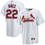 Men's St. Louis Cardinals #22 Joshua Báez White Home Stitched Baseball Jersey Men's St. Louis Cardinals #22 Joshua Báez White Home Stitched Baseball Jersey
