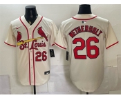 Men's St. Louis Cardinals #26 JJ Wetherholt Cream Limited Stitched Baseball Jersey