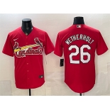 Men's St. Louis Cardinals #26 JJ Wetherholt Red Cool Base Stitched Baseball Jersey Men's St. Louis Cardinals #26 JJ Wetherholt Red Cool Base Stitched Baseball Jersey