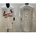 Men's St Louis Cardinals #5 Albert Pujols White Mexico Cool Base Stitched Jersey Men's St Louis Cardinals #5 Albert Pujols White Mexico Cool Base Stitched Jersey