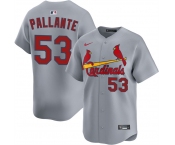 Men's St. Louis Cardinals #53 Andre Pallante Gray 2024 Away Limited Stitched Baseball Jersey