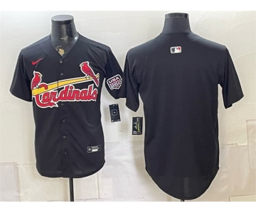 Men's St. Louis Cardinals Blank Black USA 250 Patch Stitched Baseball Jersey