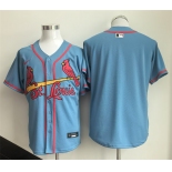 Men's St. Louis Cardinals Blank Blue Limited Stitched Baseball Jersey Men's St. Louis Cardinals Blank Blue Limited Stitched Baseball Jersey