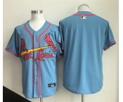 Men's St. Louis Cardinals Blank Blue Limited Stitched Baseball Jersey